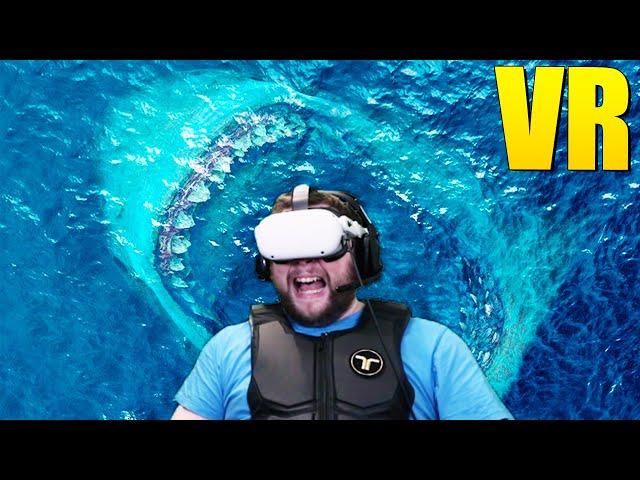 The Scariest MEGALODON Shark Attack in VR! (The Meg Experience)