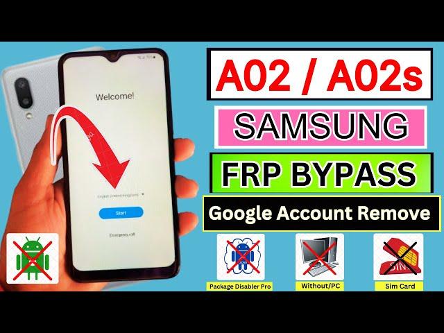 Samsung A02,A02s FRP Bypass Android 11 | Google Account Unlock/Remove FRP Lock Without PC