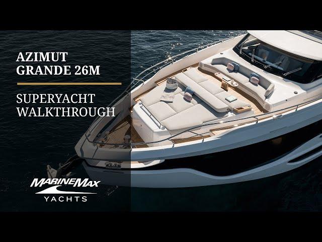 The FUTURE of Superyachts | Azimut Grande 26 Meter | FULL TOUR