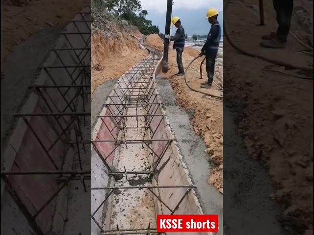 Water irrigation system concrete pouring techniques #innovation #construction #subscribe