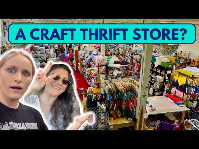 Thrift With Me at a Second Hand Craft Store (Remainders in Pasadena) w/ Rachele Friedland