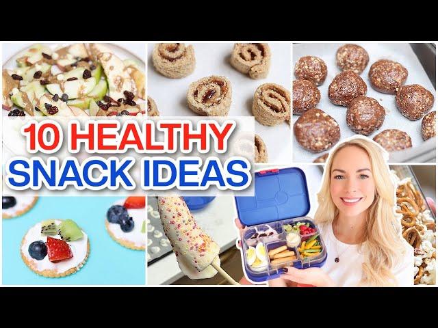 10 Healthy Snack Ideas!  Snack Hacks for Kids  *Snack-spiration*