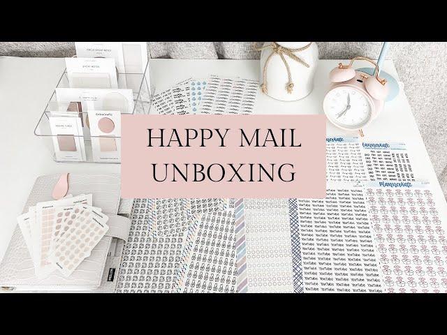 Happy Mail Unboxing | Etsy | Planner Stickers and More | Planning with K