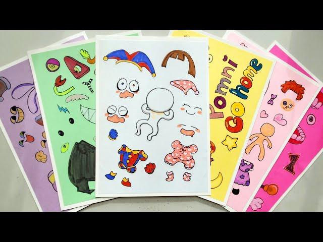 paperdiy Decorate with Sticker BookPOMNI GO HOME?!  The Amazing DIGITAL CIRCUS #asmr #creahabit