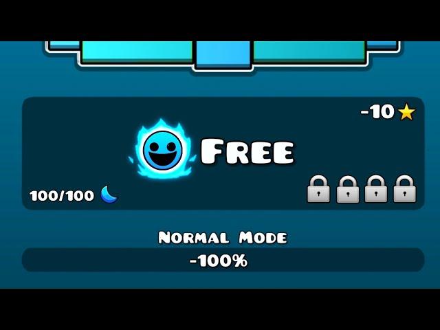 Geometry Dash Free (All Levels 1~23 / All Coins / All Main Levels 0 Click Untouch)