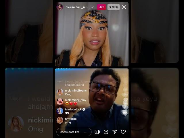 NICKI MINAJ INTERVIEWS the BARBZ. Instagram Live 10/13/21 part 1