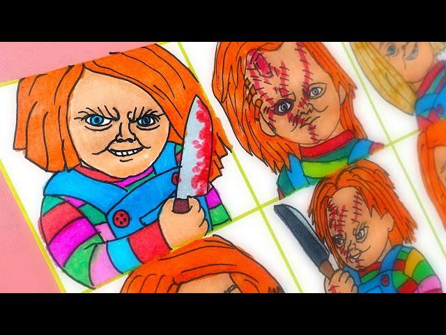 Drawing Chucky in Different Styles