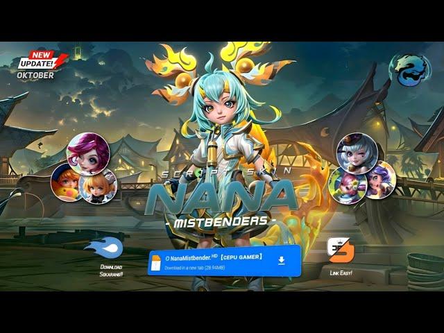 Script Skin Nana Mistbenders No Password | Full Effect & Voice Update | New Patch Mobile Legends