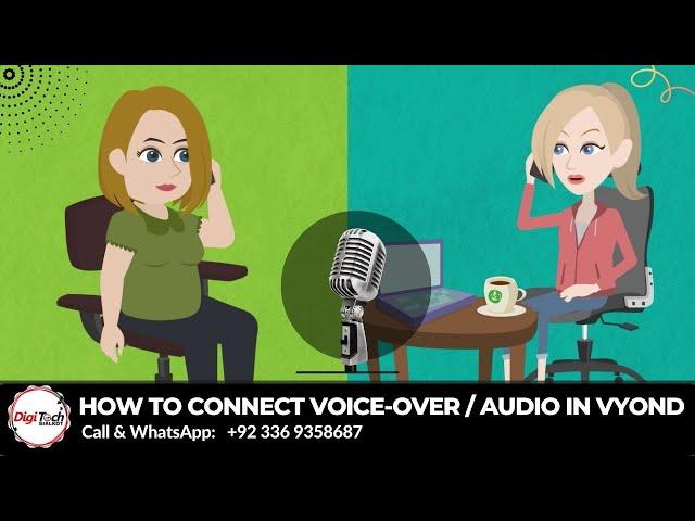 Vyond Tutorial: How to Connnnect voice-over/audio to a scene in vyond (Hindi/Urdu) Audio Syncing