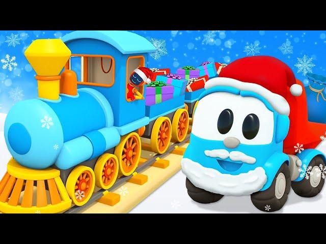 Leo the Truck and friends celebrate Christmas! Christmas stories for kids & car cartoons for kids.