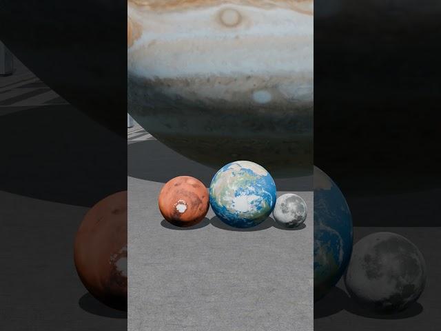 Got Balls - Solar System Size Comparison #animation #3dplanet #planet