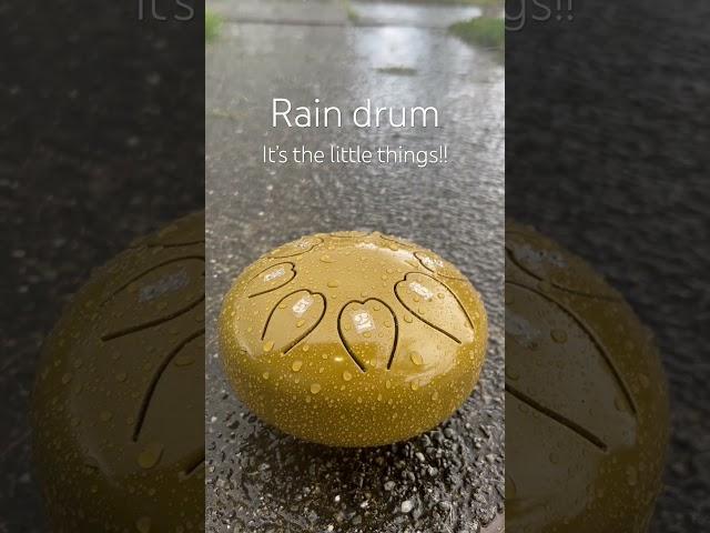 Have you ever heard a steel tongue drum in the rain?