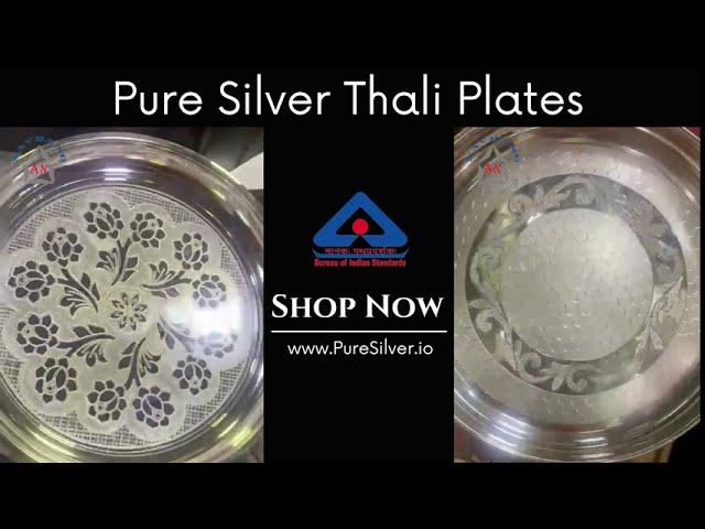 Pure Silver Dinner Plates [Weights and Price Included] at www.PureSilver.io