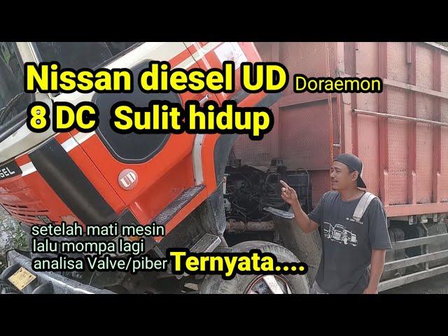 mobil susah hidup,setel Bosh Pom, setel tenaga mobil Nissan UD 8 DC