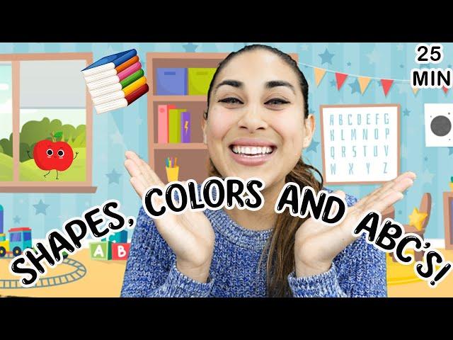 Shapes, Colors, ABC's and more! All in Spanish with Miss Nenna the Engineer | Spanish For Minis