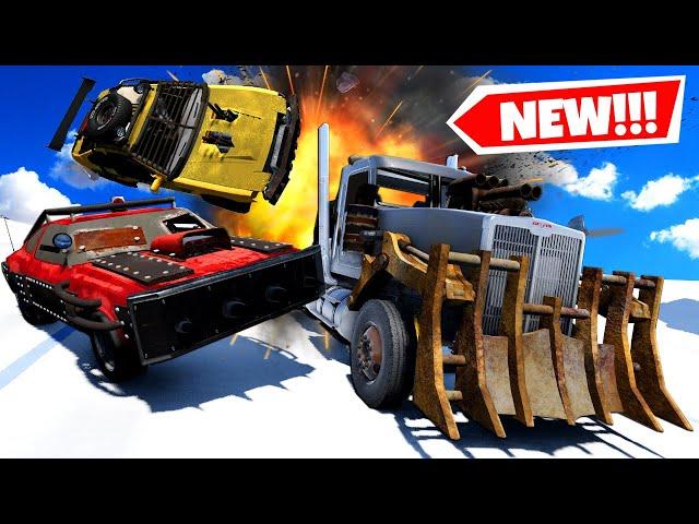 EXTREME MAD MAX Race On a DANGEROUS MOUNTAIN in BeamNG Drive Mods!