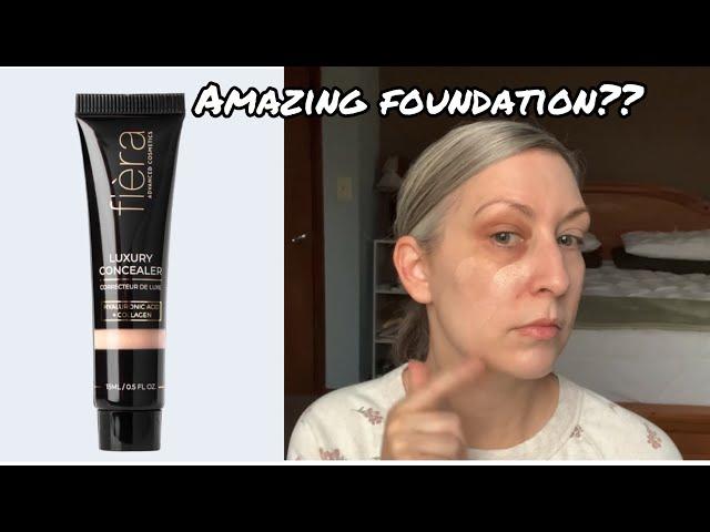 Fiera Cosmetics Luxury Concealer review demo first impression over 40 makeup