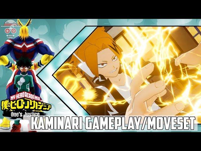 My Hero Academia One's Justice Kaminari Gameplay/Moveset |MHAOJ Kaminari Moveset Showcase [HD]