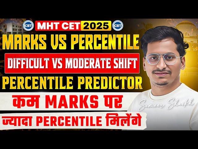 MARKS VS PERCENTILE 2025|Difficult Vs Moderate Shiftwise  Percentile|कम MARKS पर ज्यादा PERCENTILE
