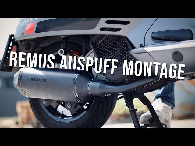 Remus Auspuff auf einer Vespa GTS - Look & Montage!