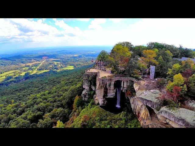 Lookout Mountain's Rock City, Georgia and Ruby Falls - An Aerial View