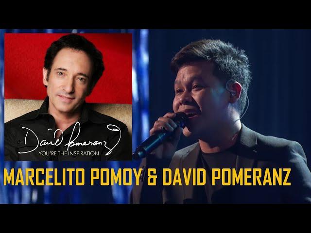 MARCELITO POMOY was surprised when DAVID POMERANZ joins him on stage.