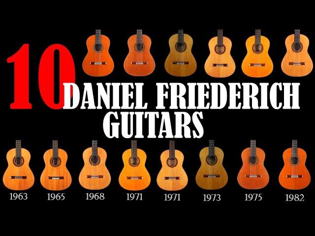 Hommage to Daniel Friederich (1932-2020): 10 Daniel Friederich guitars in one video