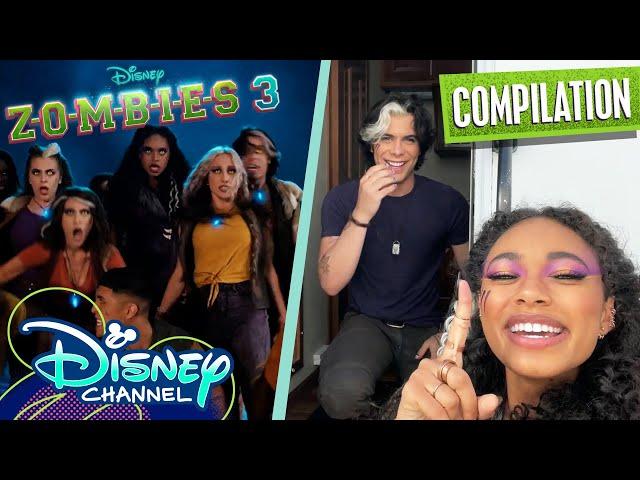 Every ZOMBIES 3 Day In My Life | Compilation | @disneychannel