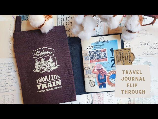 Second finished travel journal of 2023 (flip though, Traveler's notebook Passport)