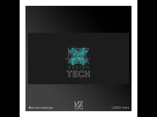 Basic Logo Intro designed for X Tech BD by ASR DESIGN