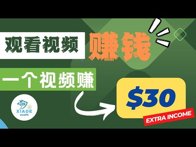 网赚分享丨看视频轻松赚美金丨一个视频赚30美金！丨打造自己的被动收益！