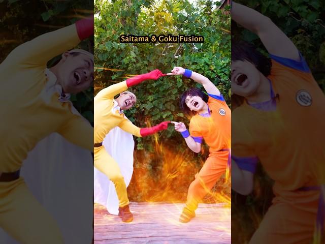 Saitama + Goku FUSION = WHO?!  #anime #dragonball #goku #saitama #sukuna