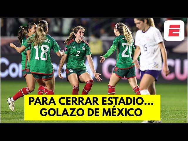 APAGUEN TODO. GOLAZO de México para sentenciar el triunfo ante Estados Unidos | Copa Oro Femenina