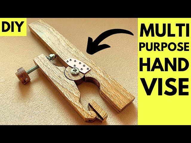 Craftsmen’s Dream Tool: Easy DIY Wooden Hand Vise for All Your Projects! #woodworking #diytools