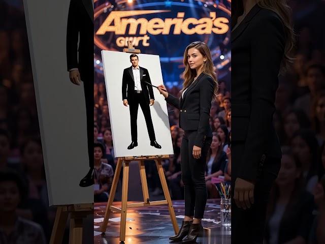 He Stepped Out of the Painting and Hugged Her – America’s Got Talent Magic #agt2025 #aivideo #short