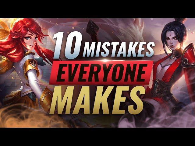 10 GAME LOSING Mistakes EVERY Player Makes in Solo Queue - League of Legends Season 10