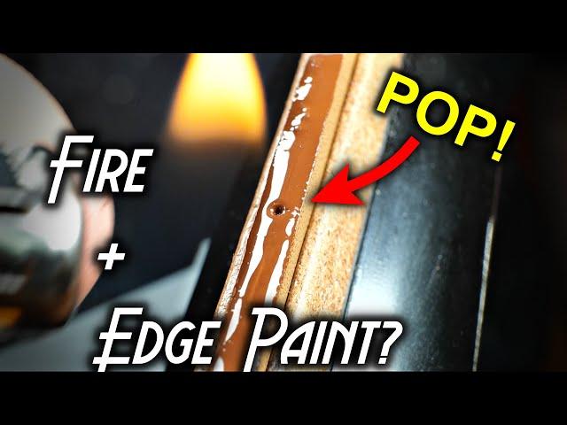 Leather Edge Paint Hack Using Fire