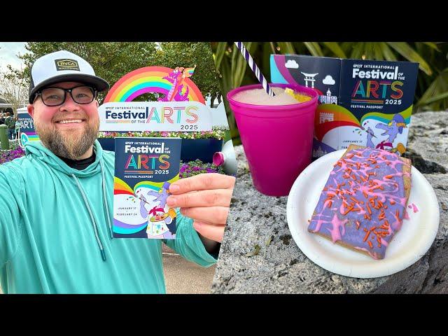 Epcot Festival Of The Arts 2025 | NEW Food & Wonderful Walk of Colorful Cuisine | Walt Disney World