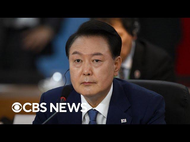 What led to South Korea's president declaring martial law?