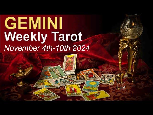 GEMINI WEEKLY TAROT READING "YOU'RE GETTING YOUR WISH" November 4th to 10th 2024 #weeklytarotreading