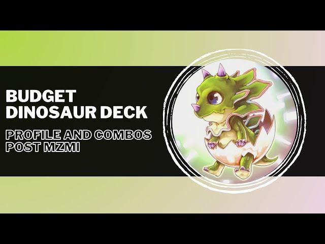 HOW TO PLAY BUDGET DINOSAURS IN 2024! - Profile and Combos ! | Yu-Gi-Oh!