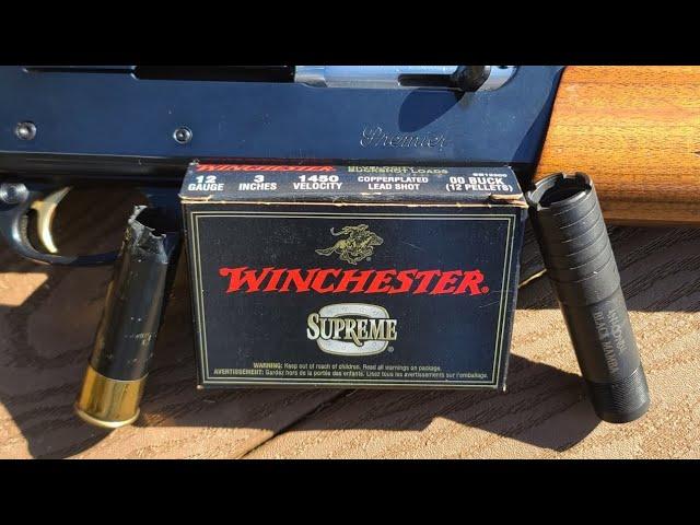 Incredible! Winchester Supreme HV 3" 12 Pellet 00 Buck W/ 11-87 & Patternmaster Black Mamba .690