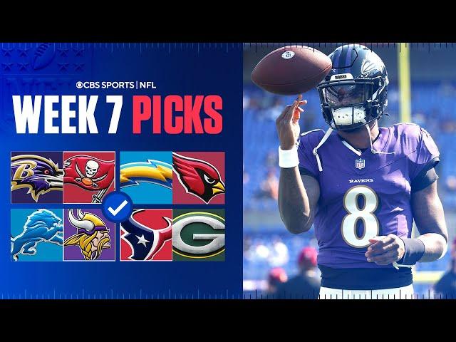 NFL Predictions and Best Bets For EVERY Week 7 Game [Ravens at Buccaneers & more]