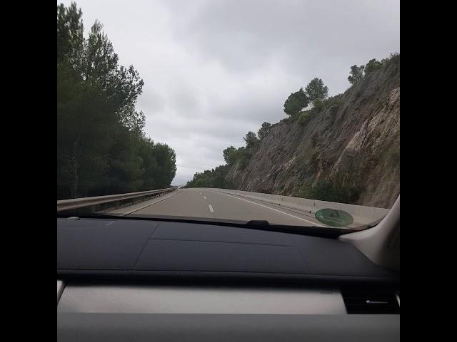We are going to Valencia/ Сar tunnel on the way to Valencia