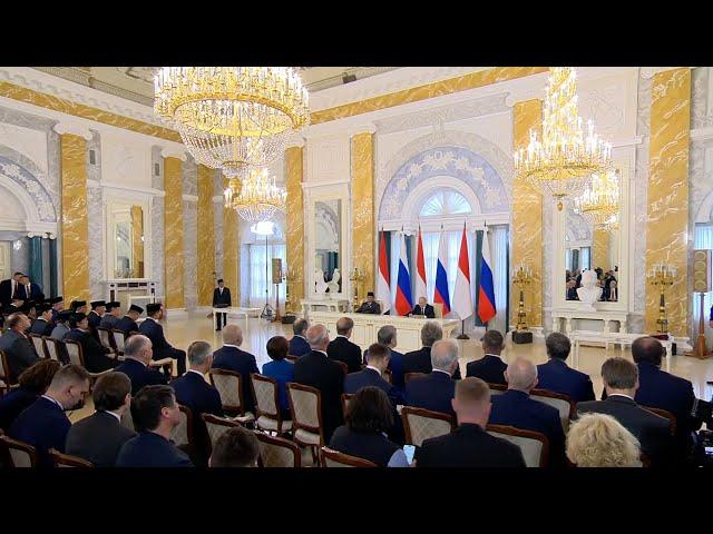Заявления для СМИ по итогам российско-индонезийских переговоров