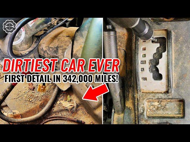 Deep Cleaning The Dirtiest Car Ever! Toyota FJ Cruiser Car Detailing Restoration