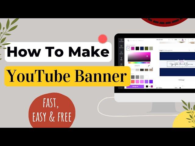 How to Make a YouTube Banner for FREE!