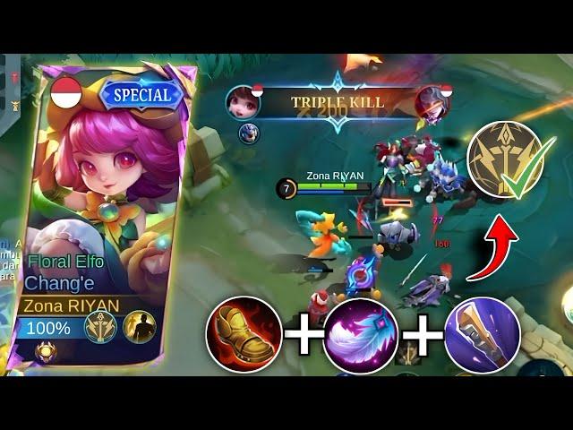 CHANG'E ATTACK SPEED IS BETTER THAN FULL MAGIC DAMAGE⁉️BEST BUILD CHANG'E 2024 - MLBB