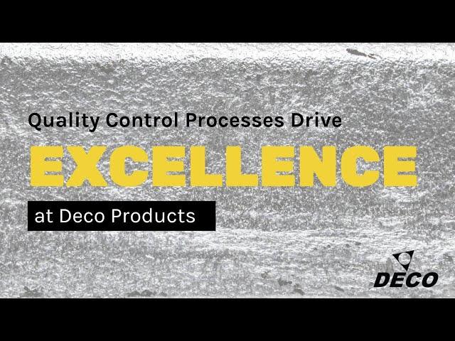 Quality Control Processes Drive Excellence at Deco Products