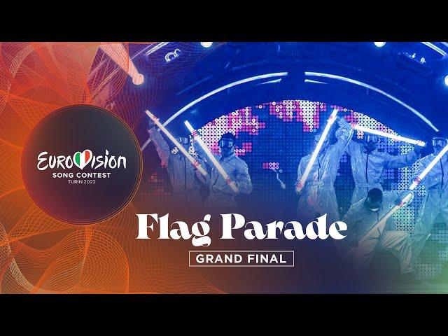 Flag Parade - Grand Final - Eurovision 2022 - Turin